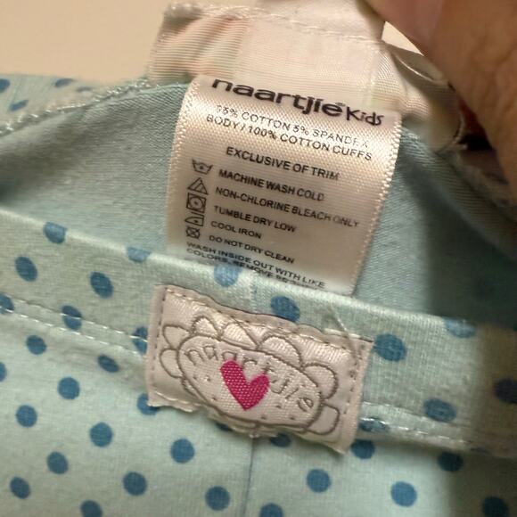 naartjie Girls Outfit Blue Floral Polka Dot Dress Leggings Size 7 Buttons - Picture 11 of 11